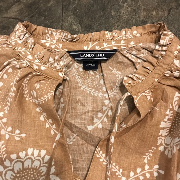 Land’s End linen peasant top - Picture 2 of 5